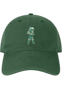 Michigan State Spartans Green Baseball Sparty EZY Youth Adjustable Hat