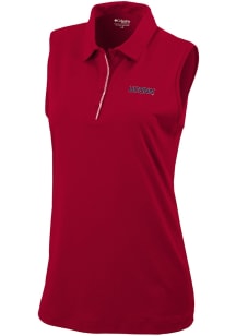 Columbia UConn Huskies Womens Red Heat Seal Tend the Ball Tank Top