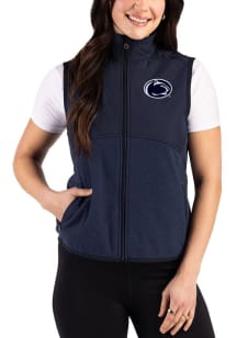 Cutter and Buck Penn State Nittany Lions Womens Navy Blue Hunts Point Eco Vest