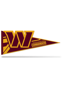 Washington Commanders Extended Logo Pennant - Burgundy