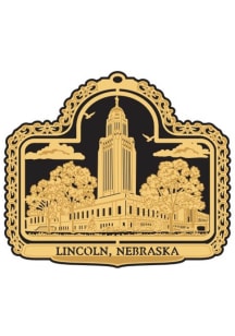 Lincoln State Capital Building Brass Ornament