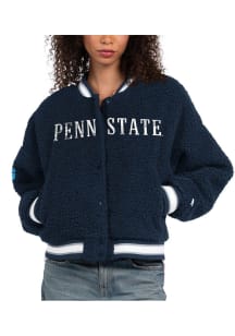 Starter Penn State Nittany Lions Womens Navy Blue Interception Light Weight Jacket