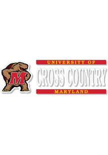 Maryland Terrapins 6x2 Cross Country Auto Decal - Red