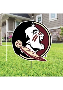 Florida State Seminoles Mascot Yard Sign - Red