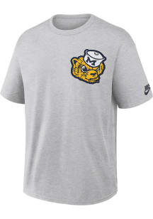 Nike Michigan Wolverines Grey Legacy Twill Short Sleeve Fashion T Shirt
