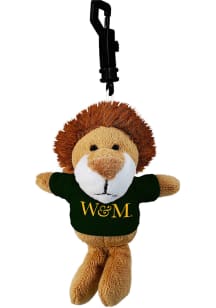 William & Mary Tribe 4.5in Lion Keychain - Green