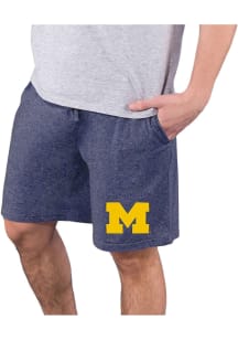 Concepts Sport Michigan Wolverines Mens Navy Blue Quest Shorts