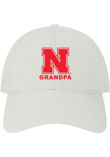 Nebraska Cornhuskers Grandpa Twill Adjustable Hat - White
