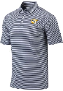 Columbia West Virginia Mountaineers Mens Navy Blue Vault Heat Seal Omni Wick Club Invite Short Sle..