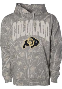 Something Inked Colorado Buffaloes Mens Green OHT Arch Name Long Sleeve Hoodie