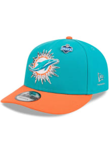 New Era Miami Dolphins Teal 2026 NFL Draft 9FIFTY Mens Snapback Hat