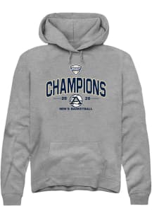 Summit Sportswear Akron Zips Mens Grey MAC 2026 Men's Basketball Champions Long Sleeve Hoodie