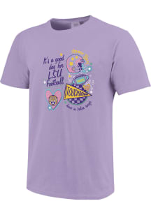 LSU Tigers Womens Purple It's A Good Day For Football Short Sleeve T-Shirt