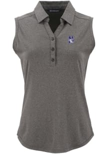 Cutter and Buck Northwestern Wildcats Womens Black Forge Eco Polo Shirt