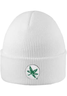 LogoFit Ohio State Buckeyes White North Pole Mens Knit Hat