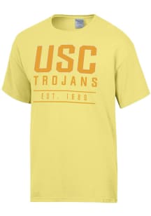 Gear For Sports USC Trojans Womens Gold Short Est. Date Garment Dyed Short Sleeve T-Shirt