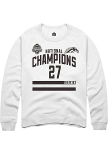 Joona Vaisanen Western Michigan Broncos Mens White NIL 2025 National Champions Shirzee Player Crew