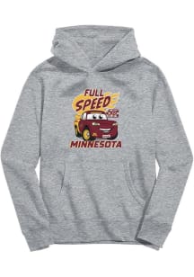 Vive La Fete Minnesota Golden Gophers Youth Grey Full Speed Long Sleeve Hoodie