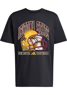 Adidas Arizona State Sun Devils Black HOB Football Refresh Short Sleeve T Shirt