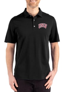 Cutter and Buck UNLV Runnin Rebels Mens Black Advantage Refresh Short Sleeve Polo