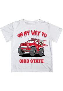 Vive La Fete Ohio State Buckeyes Infant On My Way Short Sleeve T-Shirt White