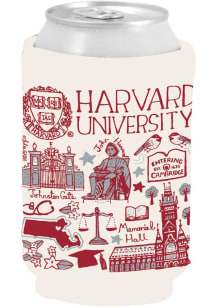 Harvard Crimson 12 oz Julia Gash Can Coolie - Maroon
