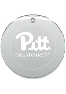 Pitt Panthers Grandparent Round Ornament - White