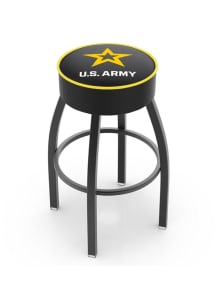 Army Swivel Pub Stool - Black