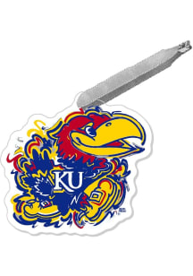 Kansas Jayhawks Justin Patten Mascot Ornament - Blue