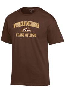 Champion Western Michigan Broncos Brown Class of 2028 Jersey Short Sleeve T Shirt