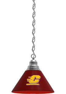Central Michigan Chippewas Single Silver Billiard Lamp