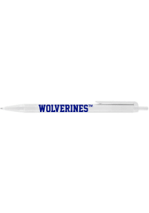Michigan Wolverines Biz Click Stick Single Pen - White