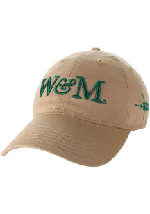Legacy William & Mary Tribe Wordmark EZA Twill Adjustable Hat - Natural