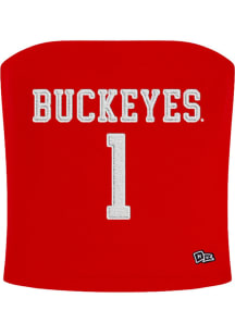 Hype and Vice Ohio State Buckeyes Womens Red Jersey Tube Tank Top