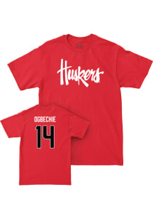 Manaia Ogbechie Nebraska Cornhuskers Red NIL Legacy Short Sleeve Player T Shirt