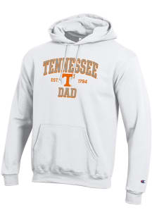 Champion Tennessee Volunteers Mens White Est Date Dad Powerblend Long Sleeve Hoodie