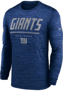 Nike New York Giants Blue Sideline Long Sleeve T-Shirt