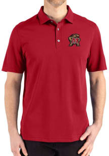 Cutter and Buck Maryland Terrapins Red Advantage Refresh Pique Big and Tall Polo