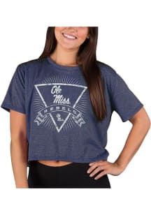 Concepts Sport Ole Miss Rebels Womens Navy Blue Quest Short Sleeve T-Shirt