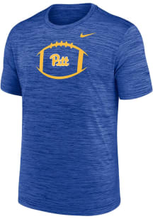 Nike Pitt Panthers Blue Football Football Velocity Legend Short Sleeve T Shirt