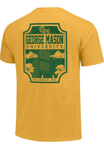 George Mason University Gold Campus Badge Short Sleeve T Shirt