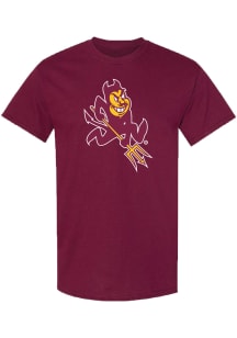 Summit Sportswear Arizona State Sun Devils Maroon Sparky Short Sleeve T Shirt