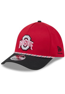 New Era Ohio State Buckeyes Red JR Rope 39THIRTY M Crown A Frame Youth Adjustable Hat