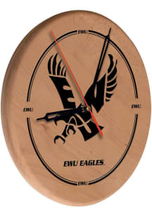 Eastern Washington Eagles Laser Engraved Wall Clock