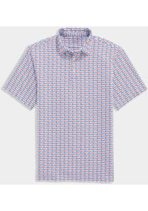 Vineyard Vines Florida Gators Mens White Gator Script pint Short Sleeve Fashion Polo