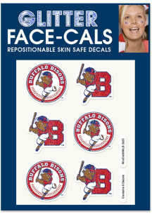 Buffalo Bisons 6pk Glitter Tattoo