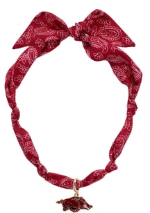 Arkansas Razorbacks Logo Bandana Scarf Necklace