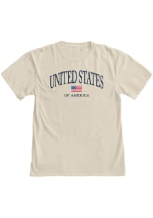 Blue 84 Americana Tan United States of America Short Sleeve Fashion T Shirt