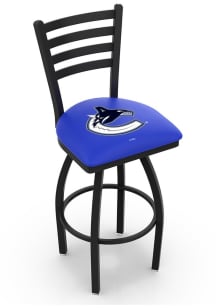 Vancouver Canucks High Back Swivel Pub Stool - Black