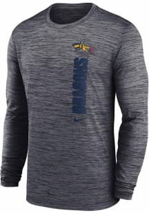 Nike Drexel Dragons Grey Velocity Team Issue LS Long Sleeve T-Shirt